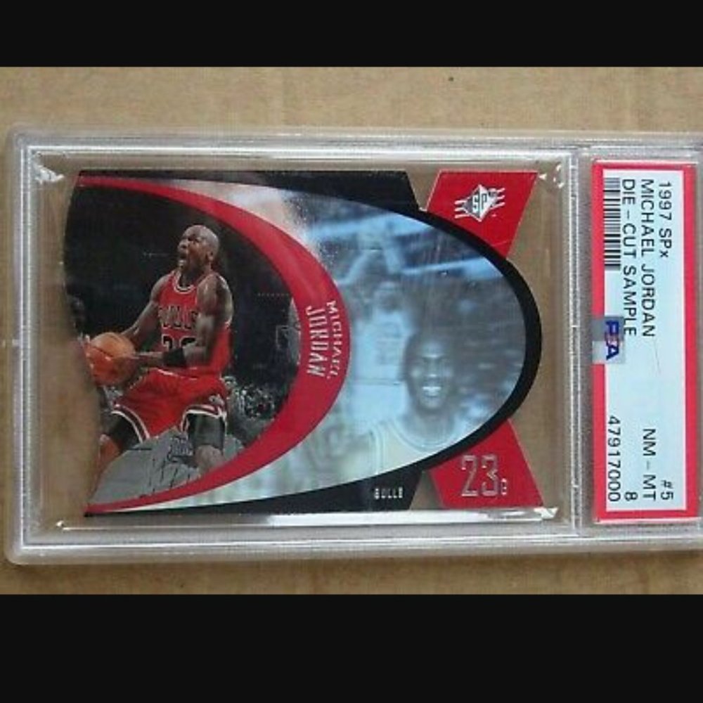 1997 UPPER DECK SPX MICHAEL JORDAN DIE CUT NOT A SAMPLE